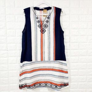NWT Vernacular sleeveless,embroidered dress.Size M